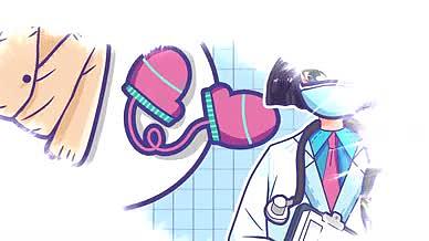 手绘插画疫情防护预防病毒科普图文MG动画视频的预览图